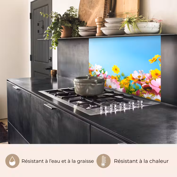 Crédence cuisine - Fleurs - Colorées - Bleues - Nature — 4
