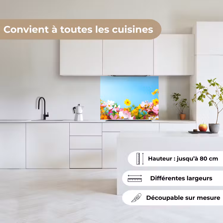 Crédence cuisine - Fleurs - Colorées - Bleues - Nature — 6