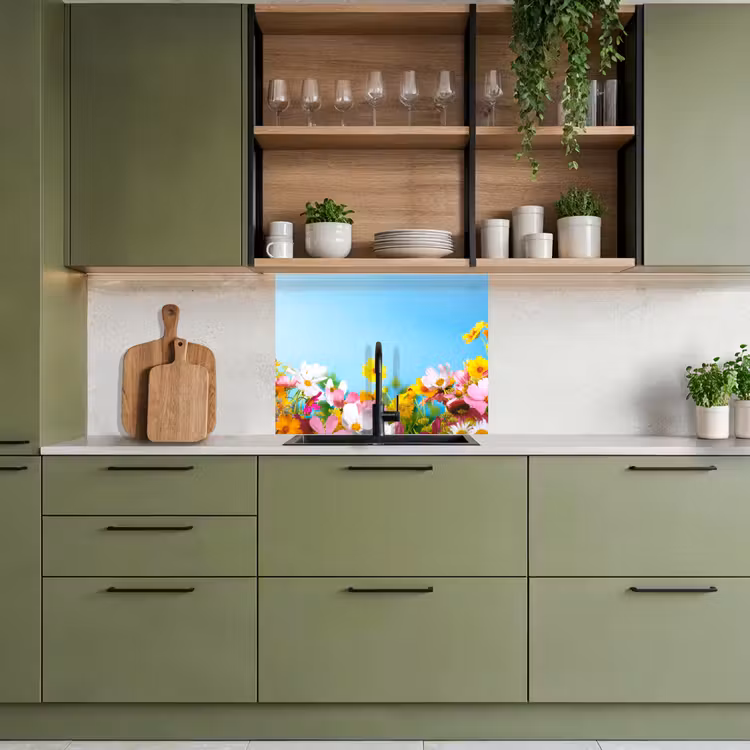 Crédence cuisine - Fleurs - Colorées - Bleues - Nature — 7