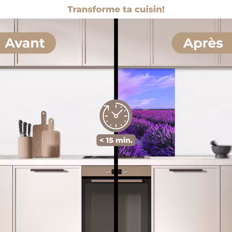 Crédence cuisine - Lavande - Pourpre - Fleurs - Nature — 2