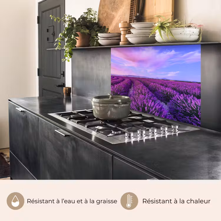 Crédence cuisine - Lavande - Pourpre - Fleurs - Nature — 4