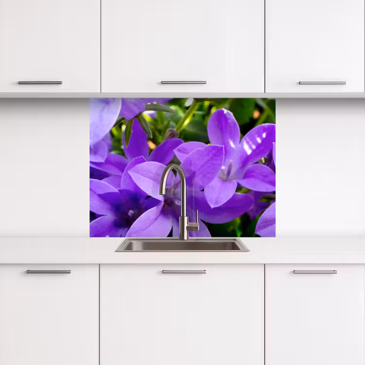 Crédence cuisine - Fleurs - Pourpre - Nature — 3