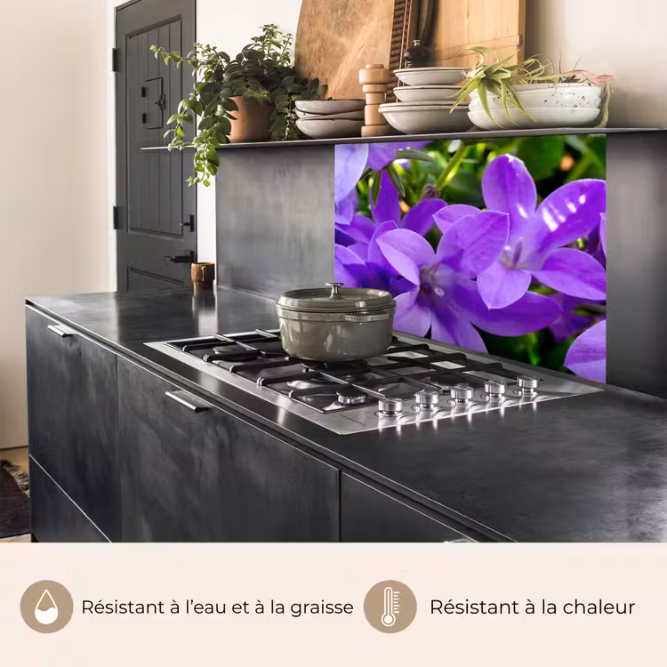 Crédence cuisine - Fleurs - Pourpre - Nature — 4