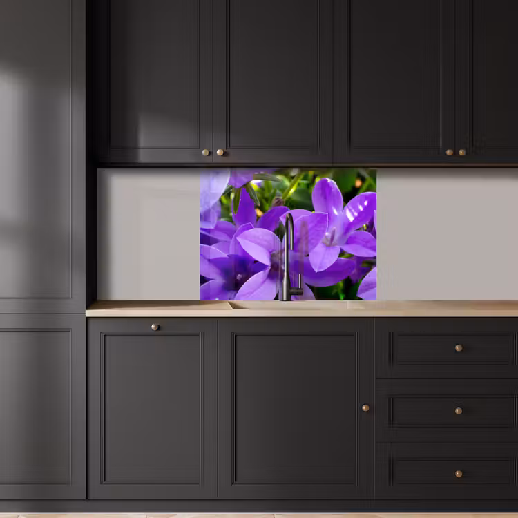 Crédence cuisine - Fleurs - Pourpre - Nature — 5