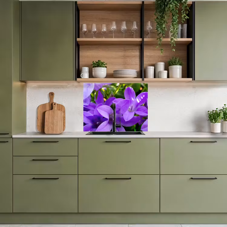 Crédence cuisine - Fleurs - Pourpre - Nature — 7