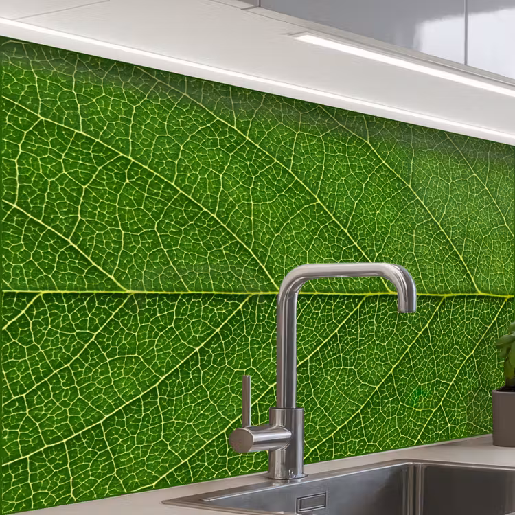 Crédence cuisine - Nature - Feuille - Vert — 1