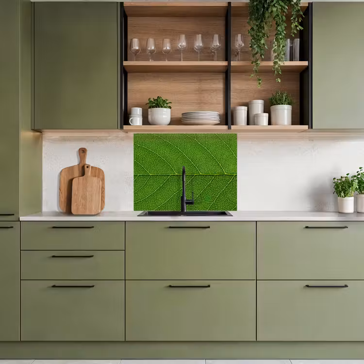 Crédence cuisine - Nature - Feuille - Vert — 7