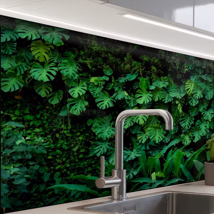 Crédence cuisine - Nature - Forêt - Vert - Monstera — 1