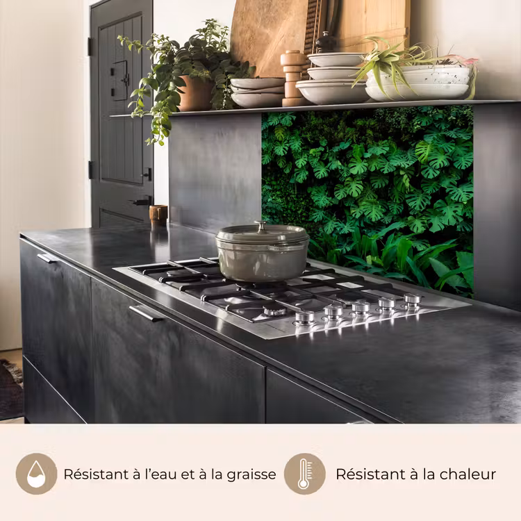 Crédence cuisine - Nature - Forêt - Vert - Monstera — 4