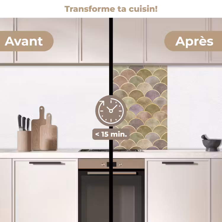 Crédence cuisine - Doux - Doré - Coloré — 2
