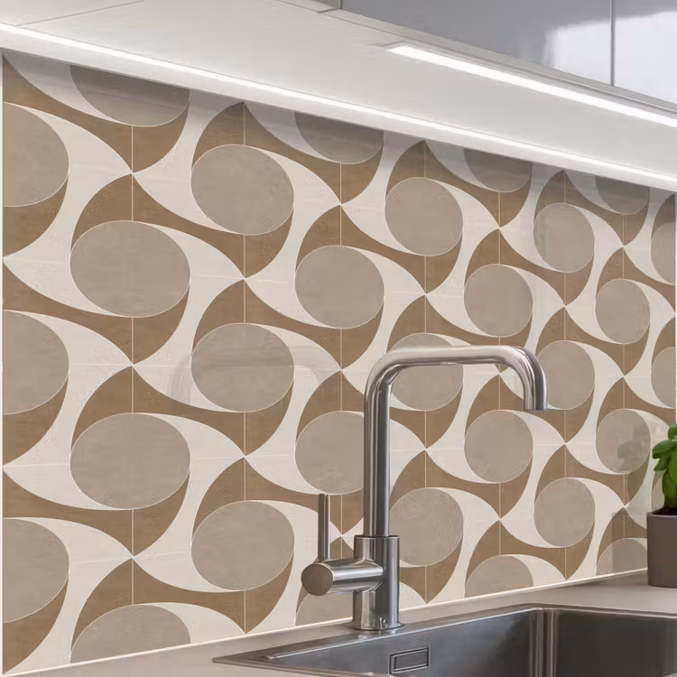 Crédence cuisine - Intemporel - Équilibre - Beige - Taupe — 1