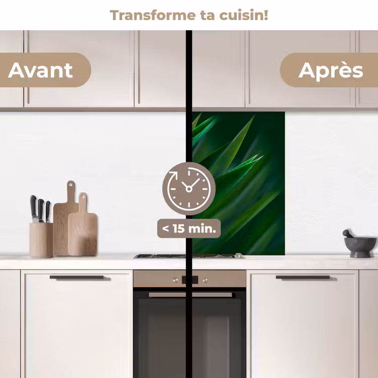 Crédence cuisine - Nature - Herbe - Vert foncé — 2