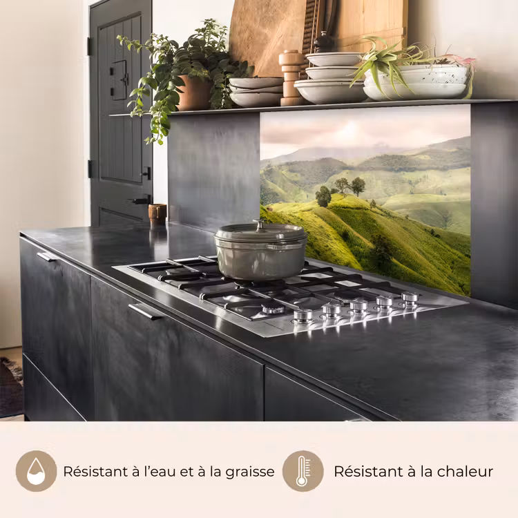 Crédence cuisine - Paysage - Collines - Vert — 4