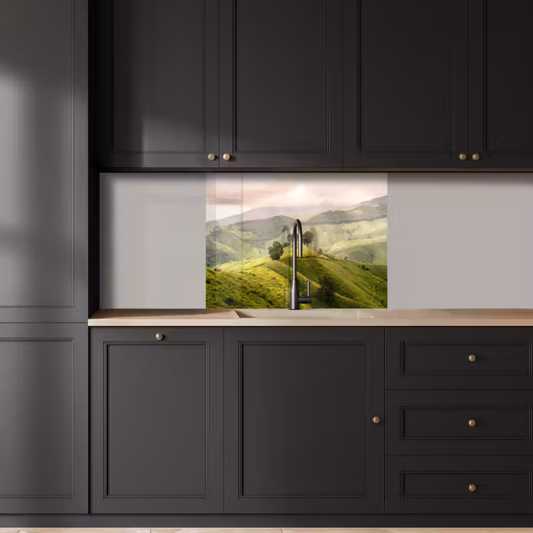 Crédence cuisine - Paysage - Collines - Vert — 5