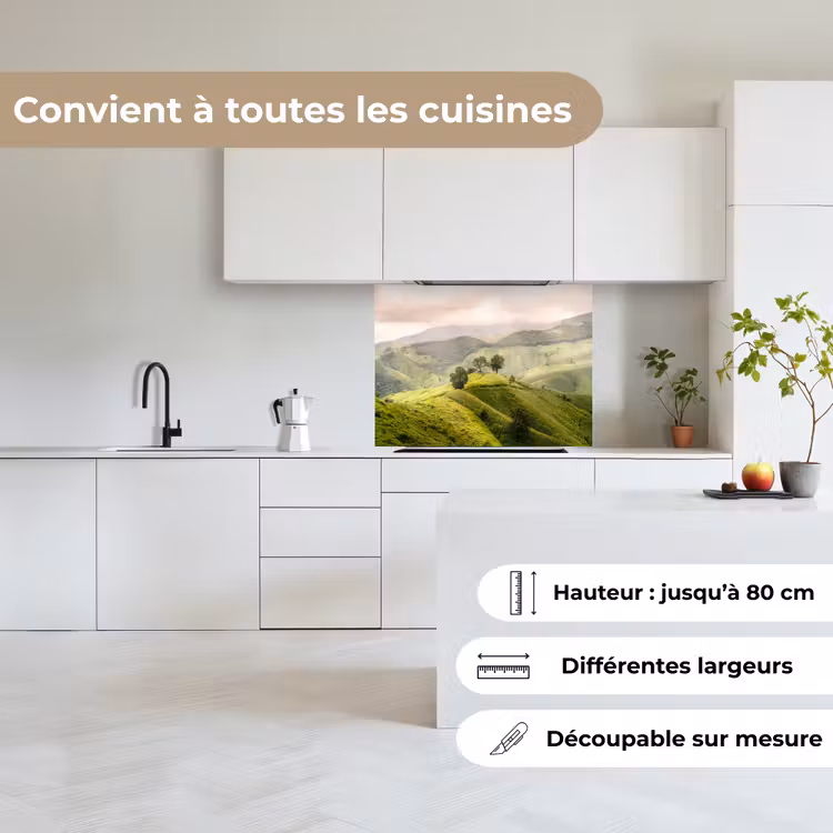 Crédence cuisine - Paysage - Collines - Vert — 6