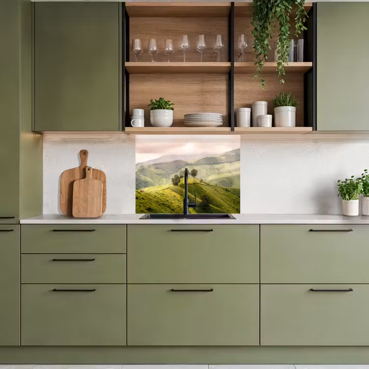 Crédence cuisine - Paysage - Collines - Vert — 7