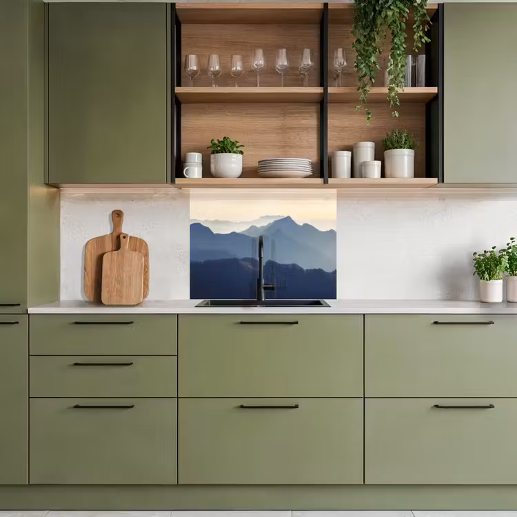 Crédence cuisine - Paysage - Montagnes - Vert - Nature — 7