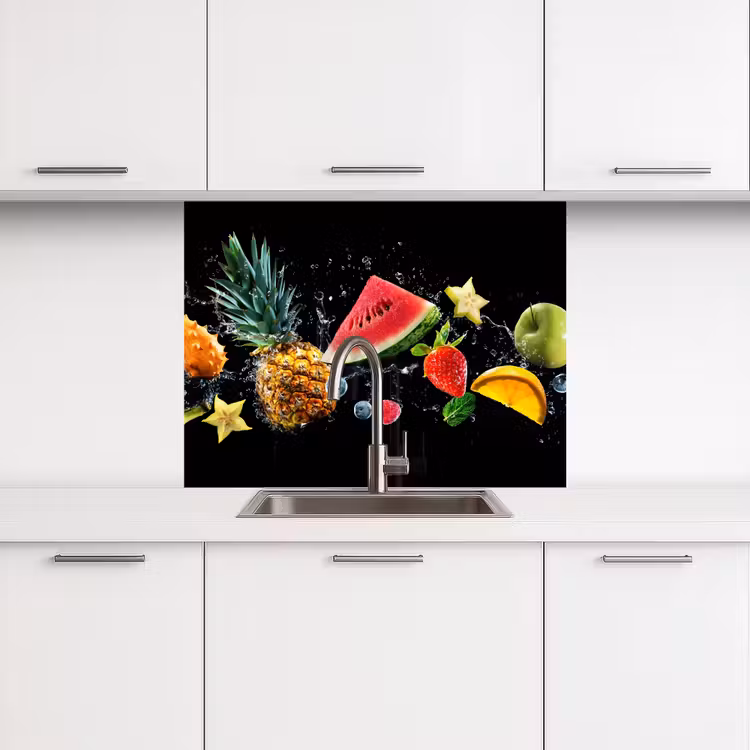 Crédence cuisine - Splash - Fruit - Noir — 3