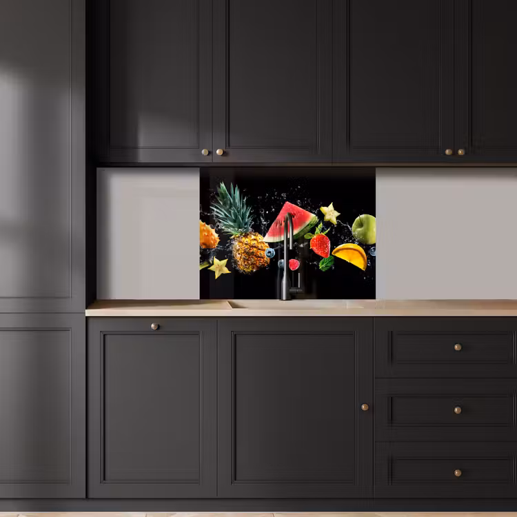 Crédence cuisine - Splash - Fruit - Noir — 5