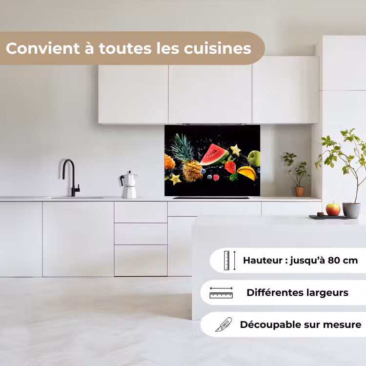 Crédence cuisine - Splash - Fruit - Noir — 6