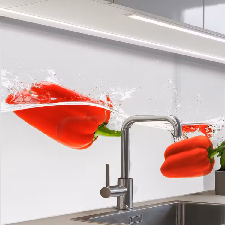 Crédence cuisine - Splash - Légumes - Rouge — 1