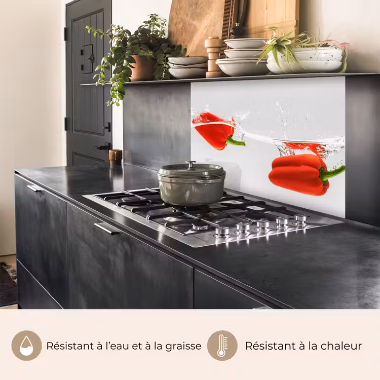 Crédence cuisine - Splash - Légumes - Rouge — 4