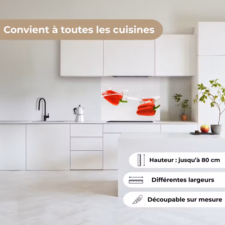 Crédence cuisine - Splash - Légumes - Rouge — 6