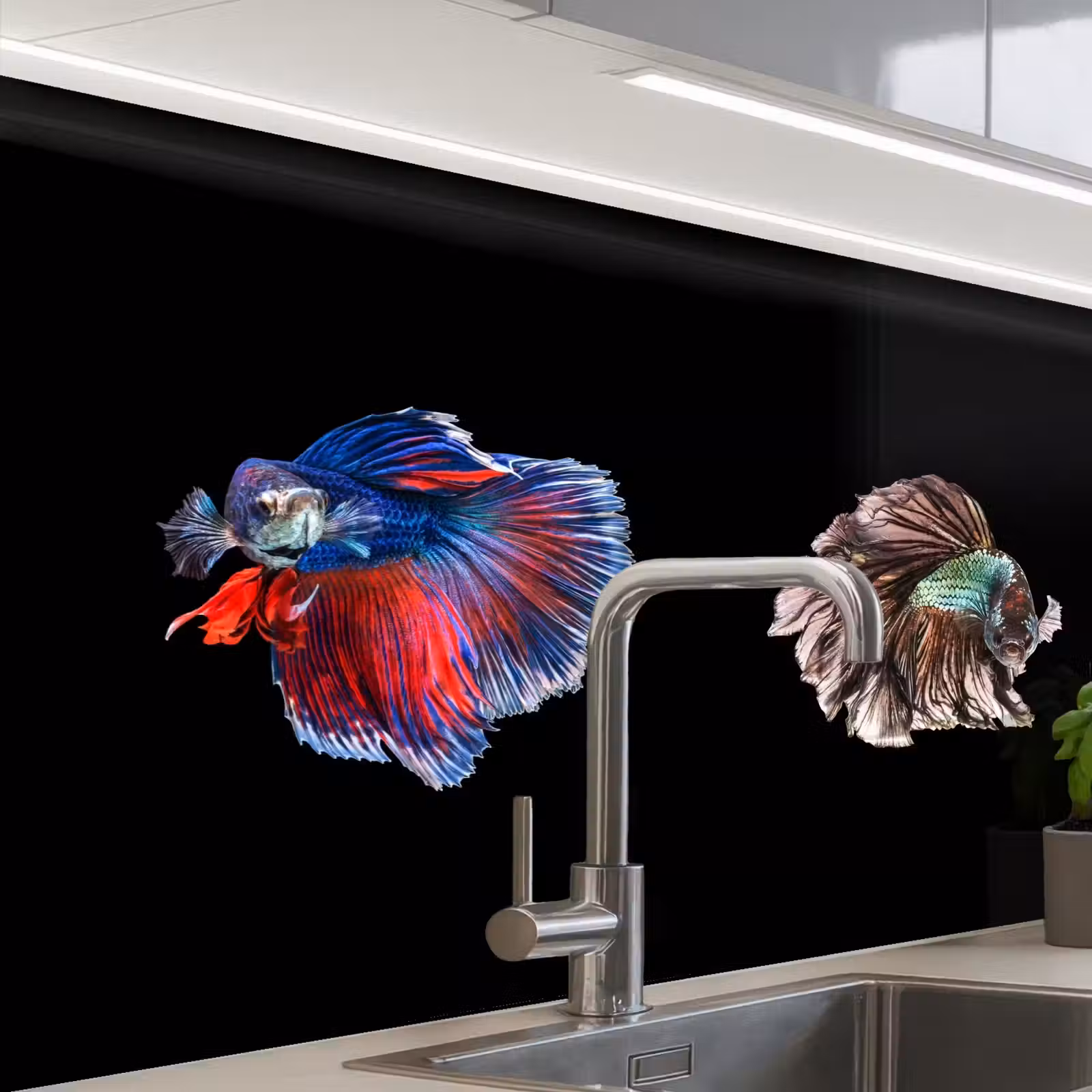 Crédence cuisine - Poisson - Coloré - Animaux — 1