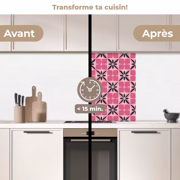 Crédence cuisine - Motif - Motif floral - Multicolore — 2