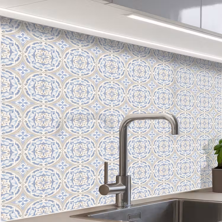 Crédence cuisine - Carrelage - Motif - Multicolore — 1