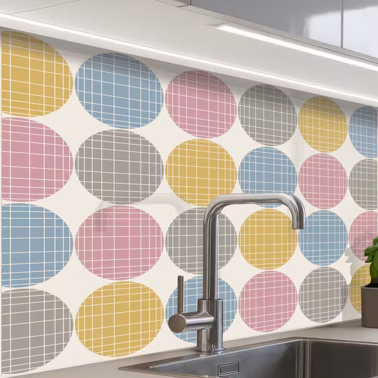 Crédence cuisine - Points - Ligne - Motif — 1