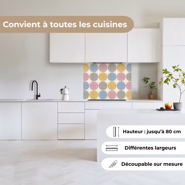 Crédence cuisine - Points - Ligne - Motif — 6