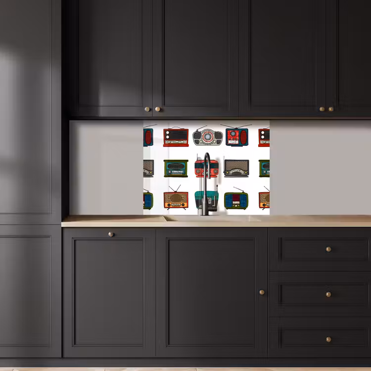 Crédence cuisine - Rétro - Radio - Design — 5