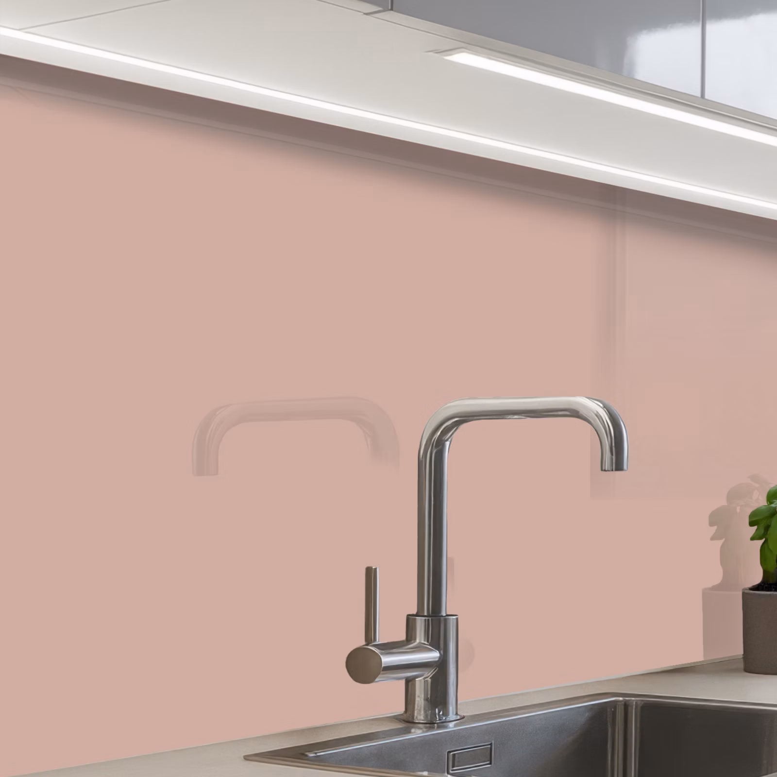 Crédence cuisine - Rose - Palette - Solide - Rose solide — 1