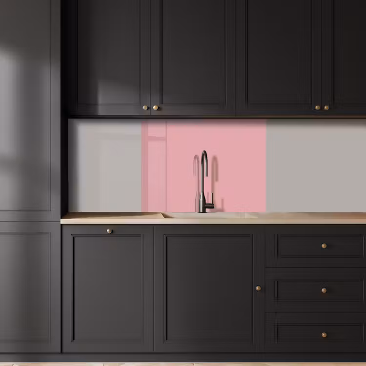 Crédence cuisine - Rose - Intérieur - Solide - Couleur — 5