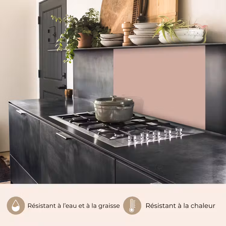 Crédence cuisine - Rose - Palette - Solide - Rose solide — 4