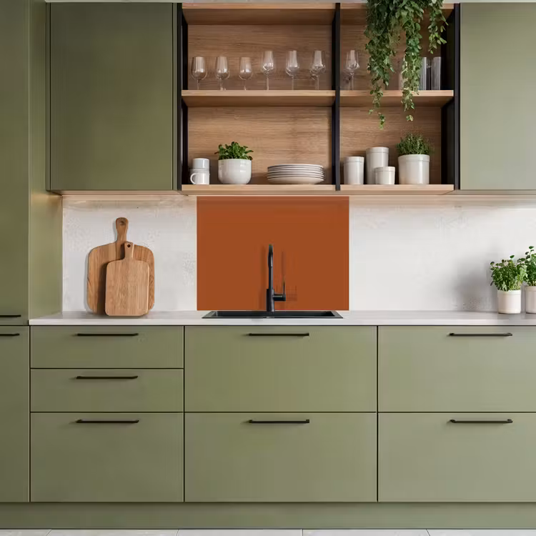 Crédence cuisine - Terracotta - Marron - Palette - Solide - Couleurs - Couleur — 7