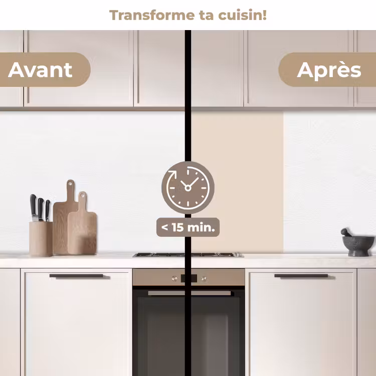 Crédence cuisine - Beige - Couleur unie — 2