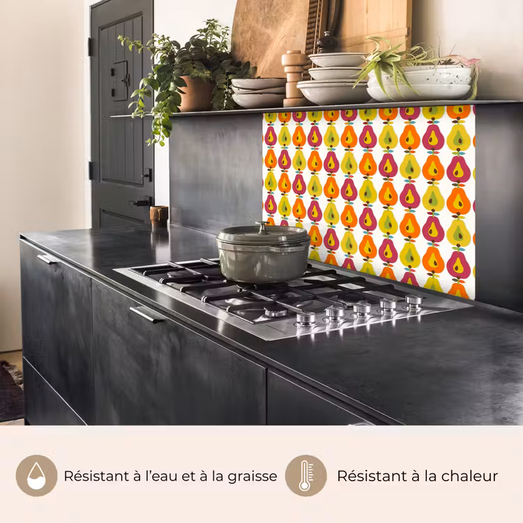 Crédence cuisine - Rétro - Design - Poire - Fruit — 4