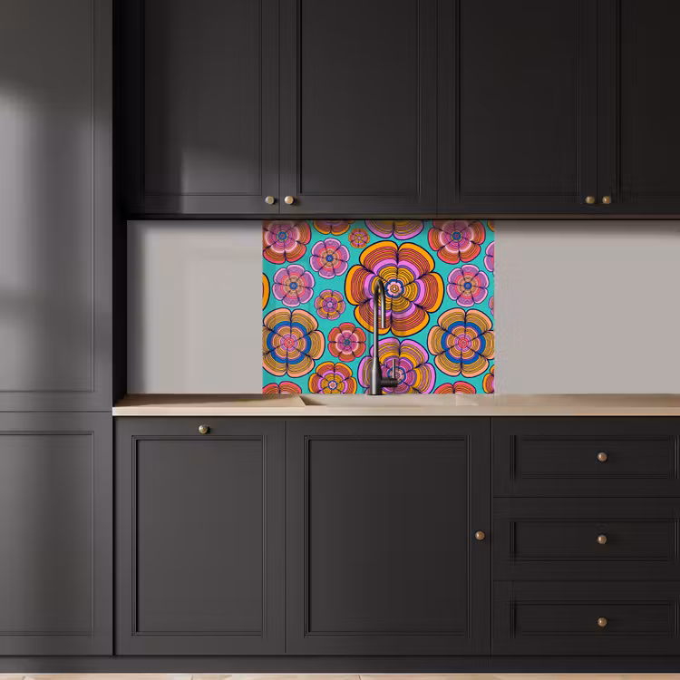 Crédence cuisine - Design - Flower Power - Couleurs — 5