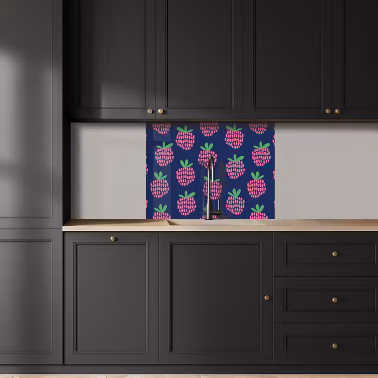 Crédence cuisine - Motif - Framboise - Rétro — 5