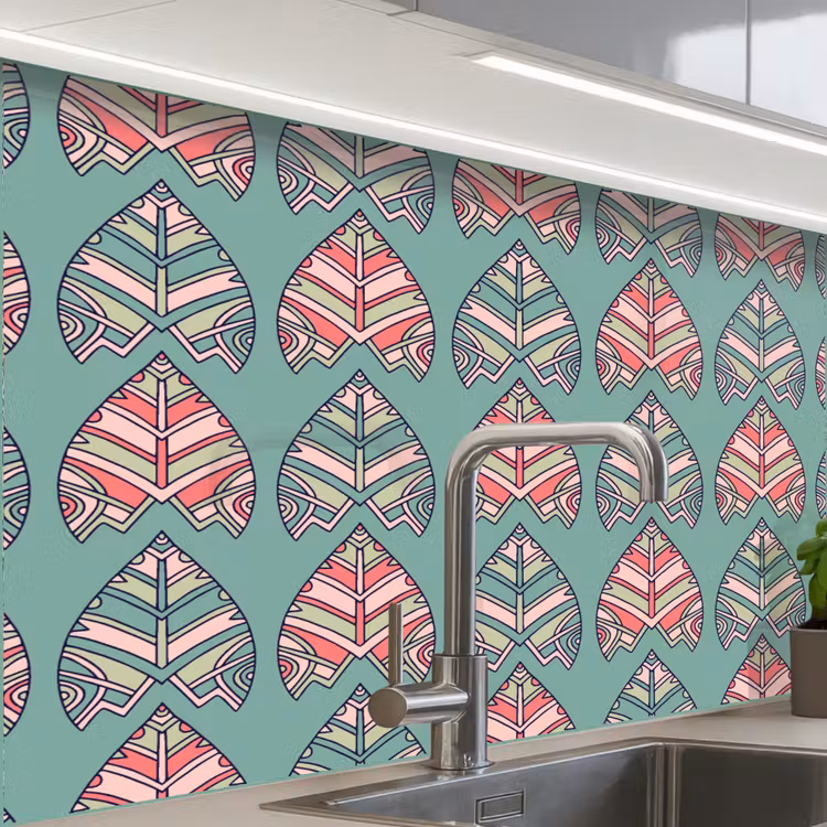 Crédence cuisine - Motifs - Tribal - Rétro — 1