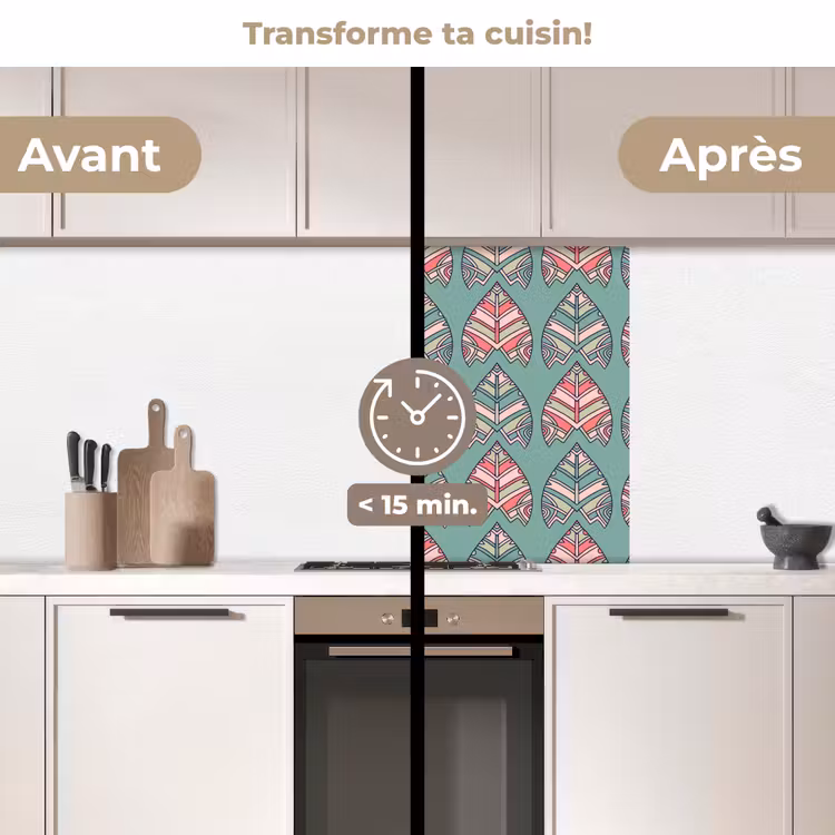 Crédence cuisine - Motifs - Tribal - Rétro — 2
