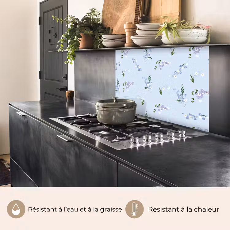 Crédence cuisine - Motif - Fleurs - Décoration — 4