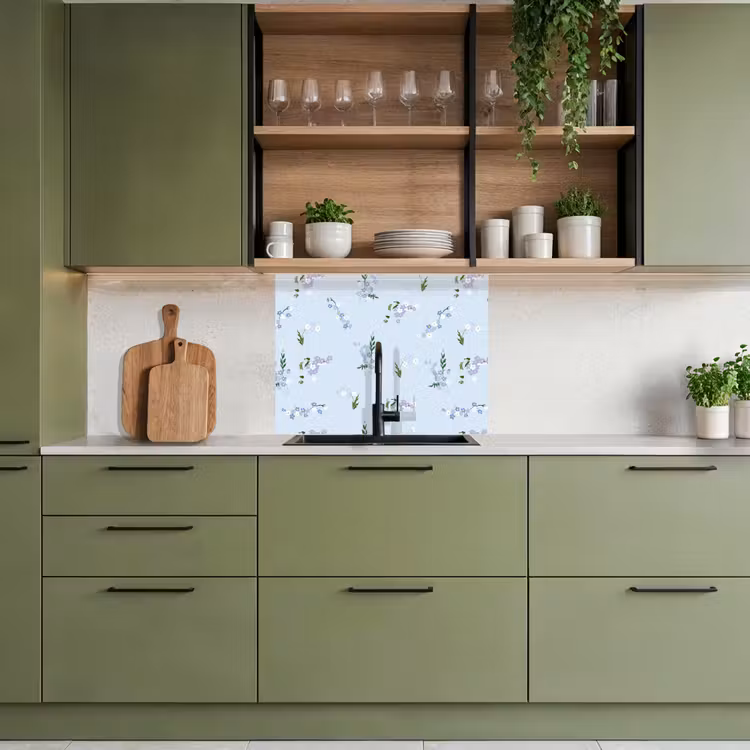 Crédence cuisine - Motif - Fleurs - Décoration — 7