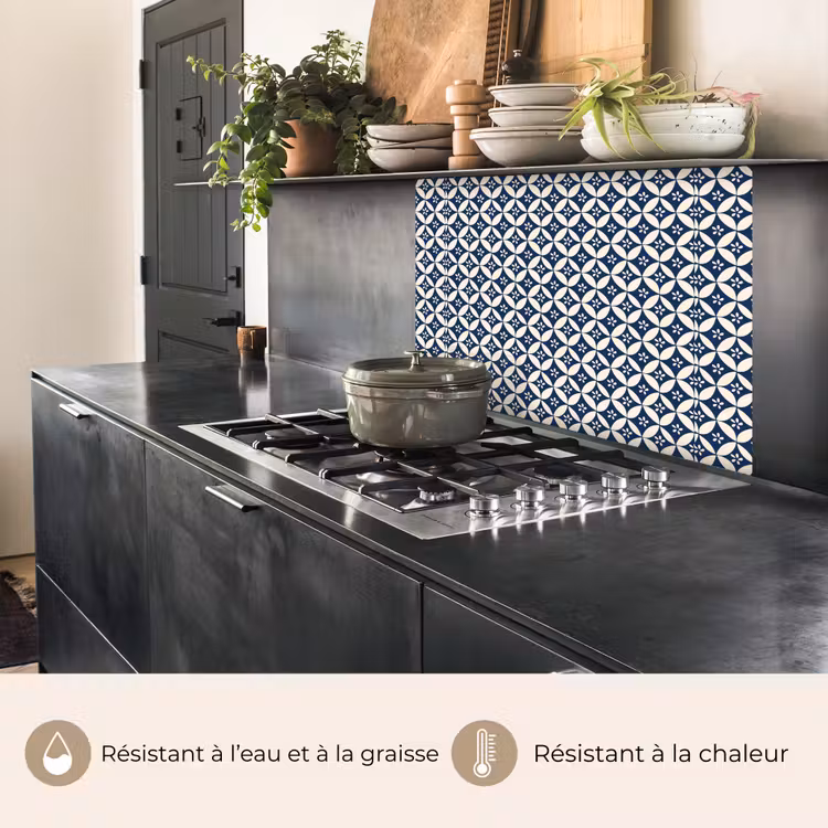 Crédence cuisine - Japon - Motifs - Bleu — 4