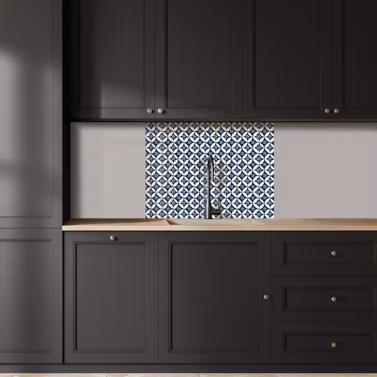 Crédence cuisine - Japon - Motifs - Bleu — 5