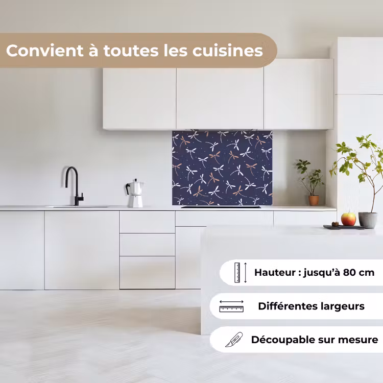 Crédence cuisine - Libelle - Motifs - Pastel - Japonais — 6
