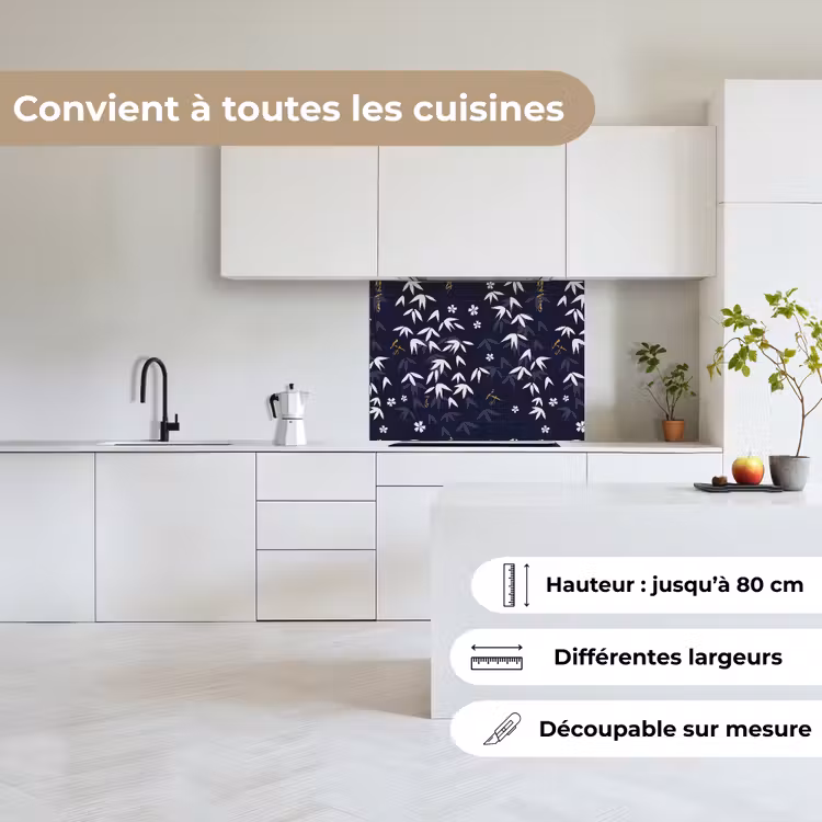 Crédence cuisine - Sakura - Fleur - Motif - Japon — 6