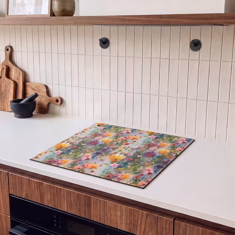 Beschemer à induction avec crochets - Été - Coloré - Motif - Fleurs — 2